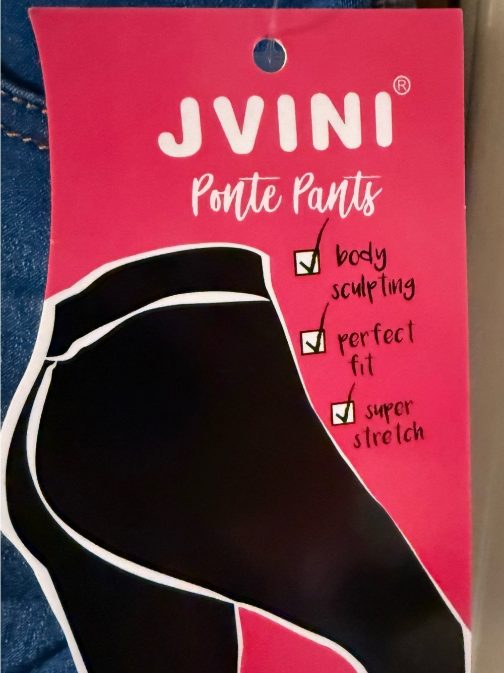 JVINI Plus Size 2x Women's Ripped Dark Blue Skinny Jeans - Picture 3 of 4